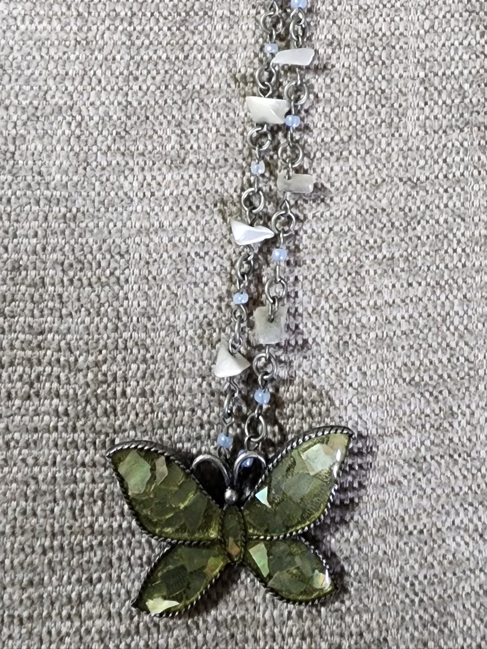 2  Butterfly Pendant Necklaces - Women's Jewelry Set/ Bundle - Picture 4 of 15